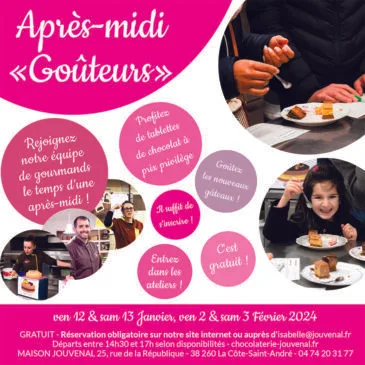 Après-midi goûteurs,12 et 13 janvier et 2 et 3 février 2024