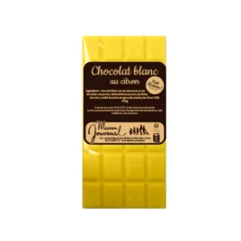 Tablette chocolat blanc au citron