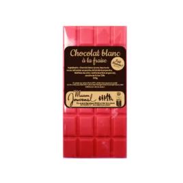 Tablette chocolat blanc à la fraise