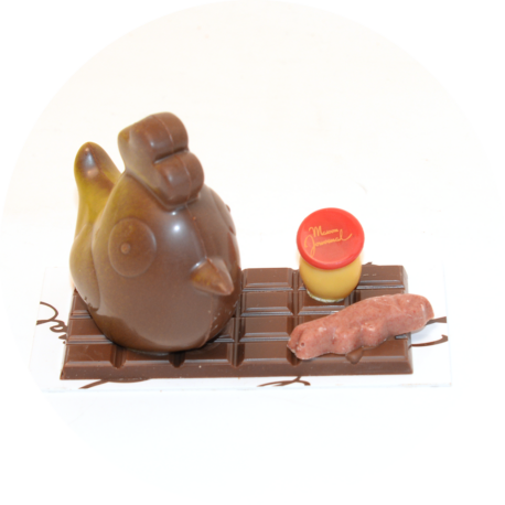 petit sujet tablette poule