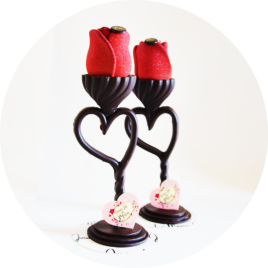 Fleur en chocolat